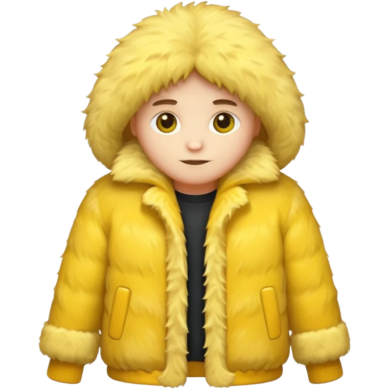 yellow fur coat emoji