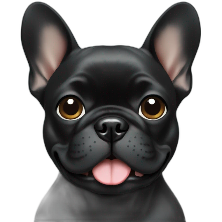 black frenchie emoji
