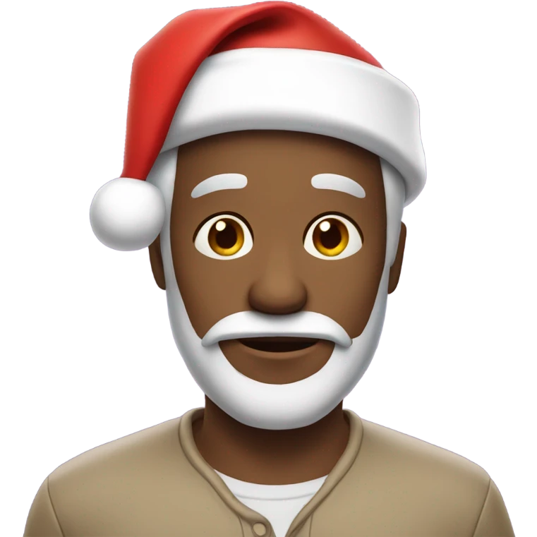 Malcolm in Santa hat emoji