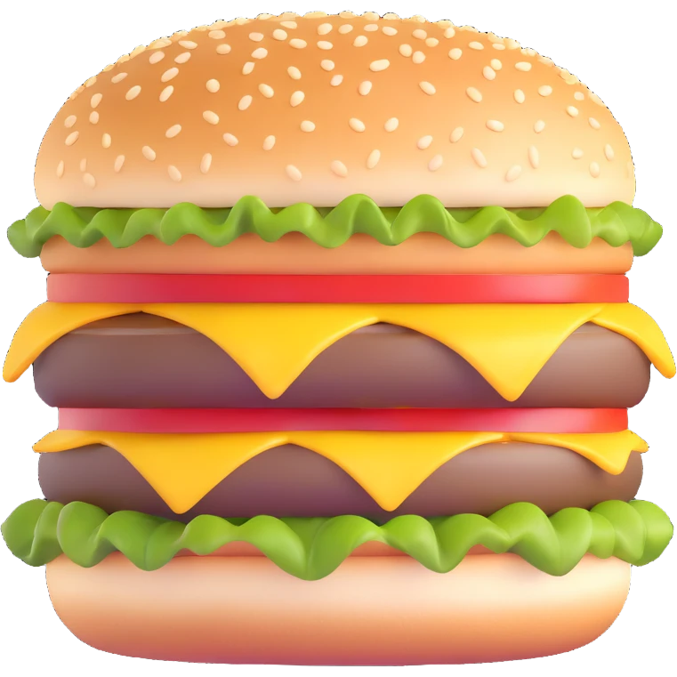 burger with sesame seed bun emoji