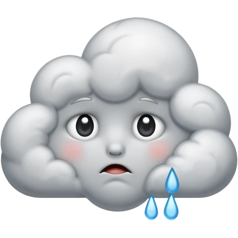 A sad cloud emoji emoji