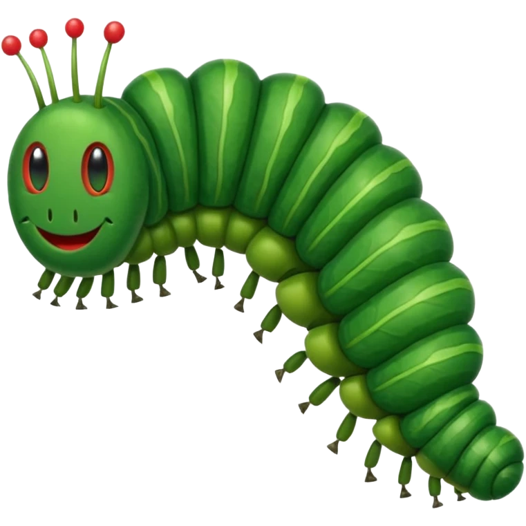 Hungry catapillar emoji