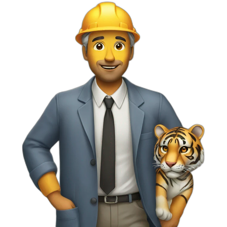 architect tiger emoji