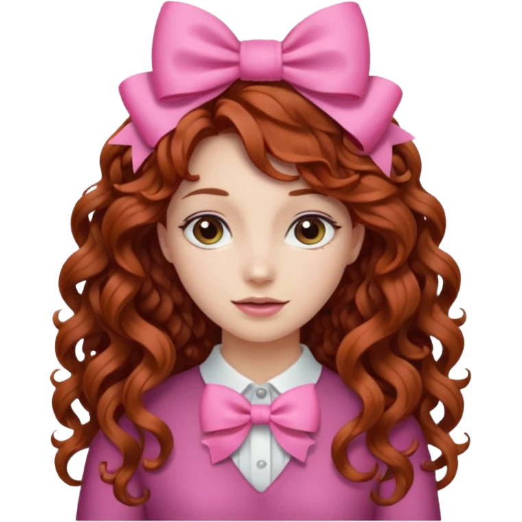 👩‍🦱🎀 emoji