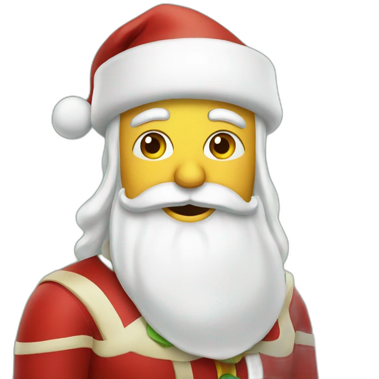 Santa with tequila emoji