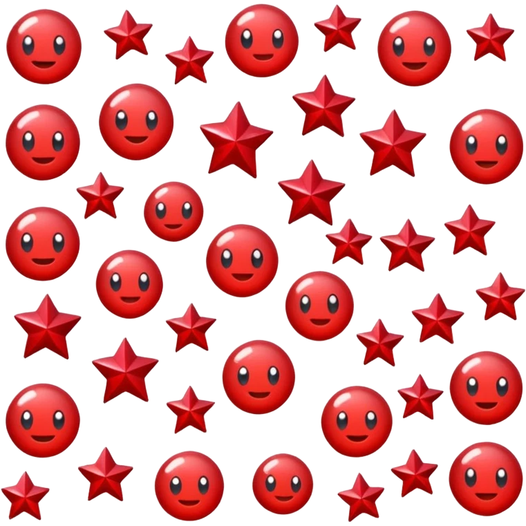 red glitter army emoji