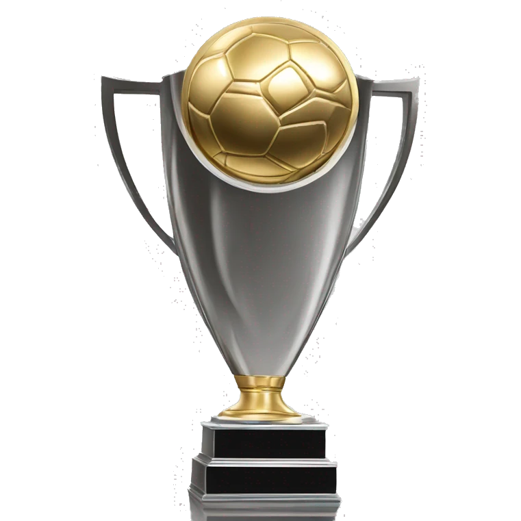 Logo du Real Madrid sur le trophée de la ligue des champions  emoji