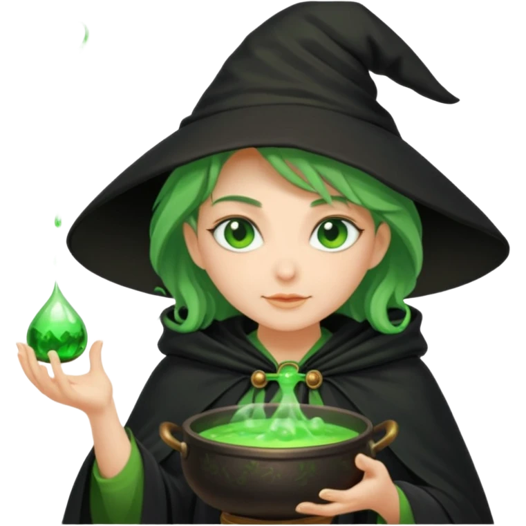 green witch cooking potion emoji
