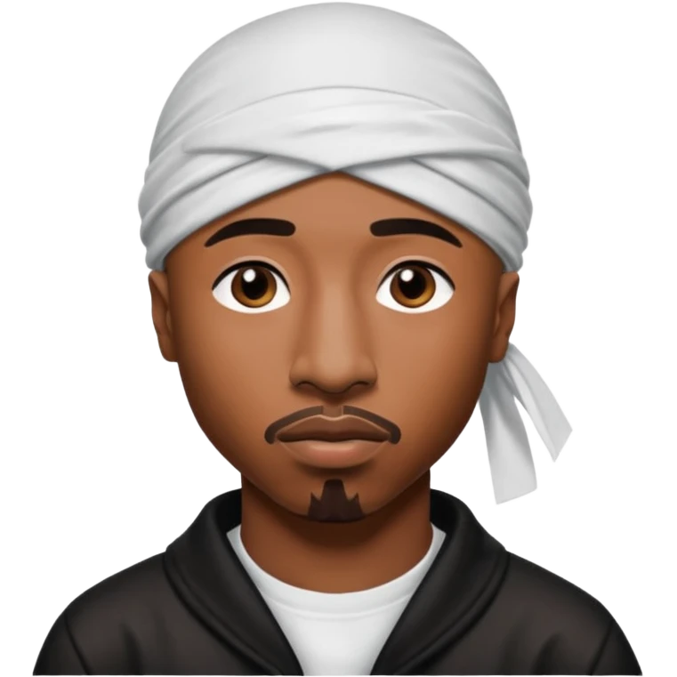 2Pac only face and durage emoji