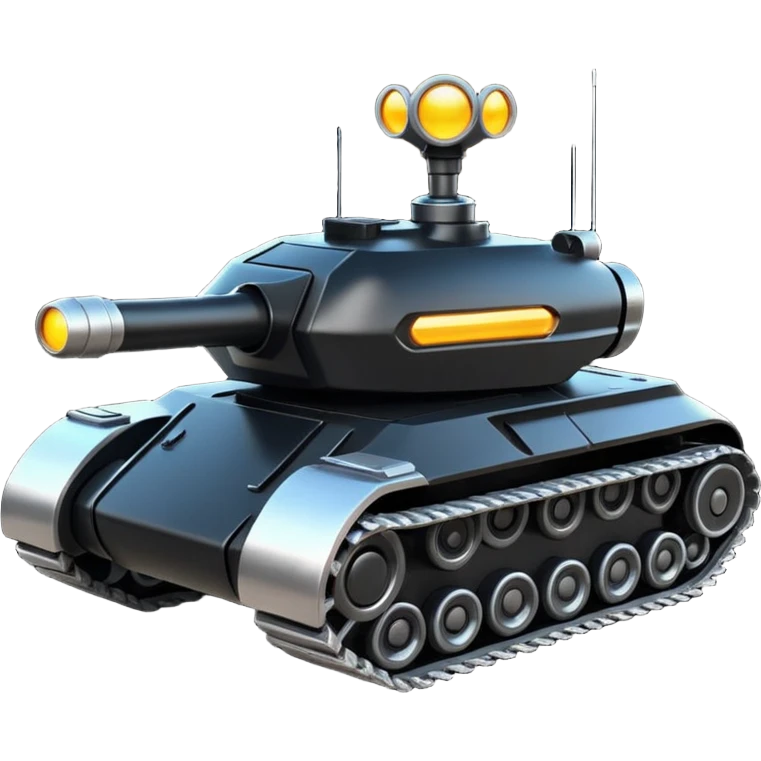 Black tank with lights emoji