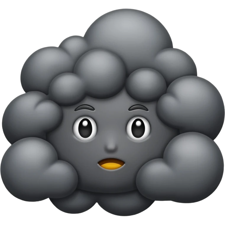 Dark cloud emoji