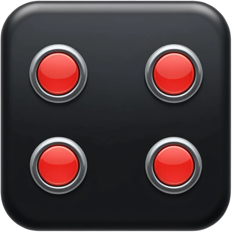 switch on button in black emoji