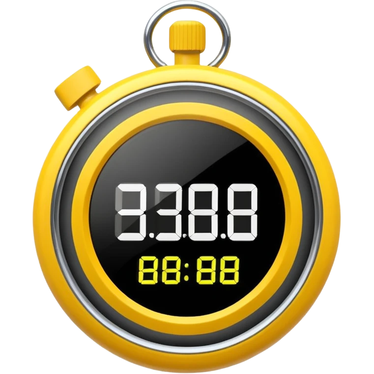 yellow stopwatch  emoji