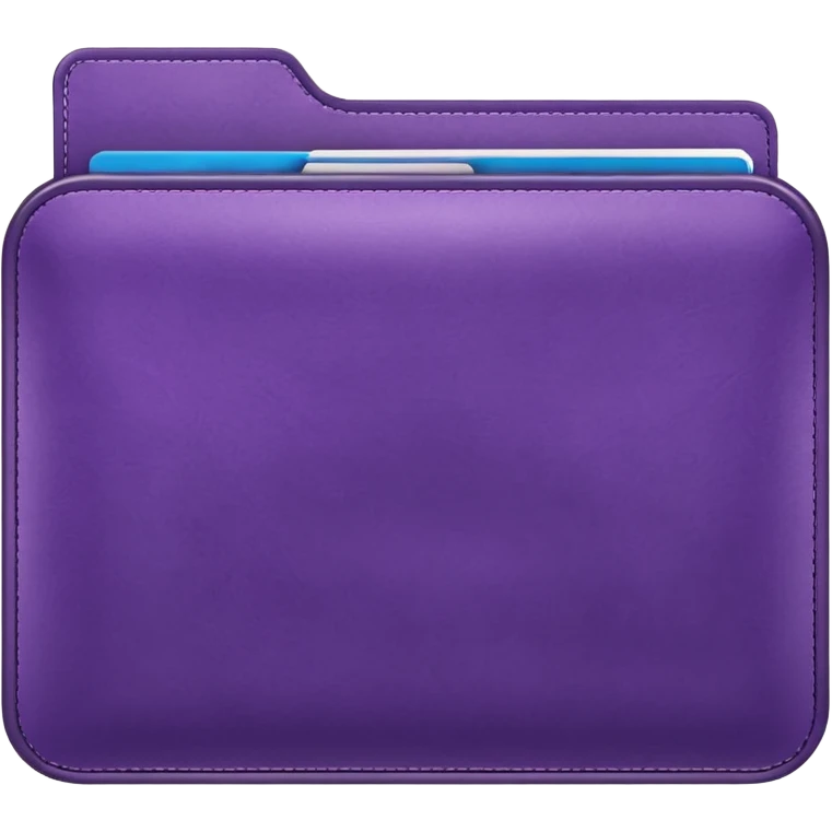 purple folder emoji