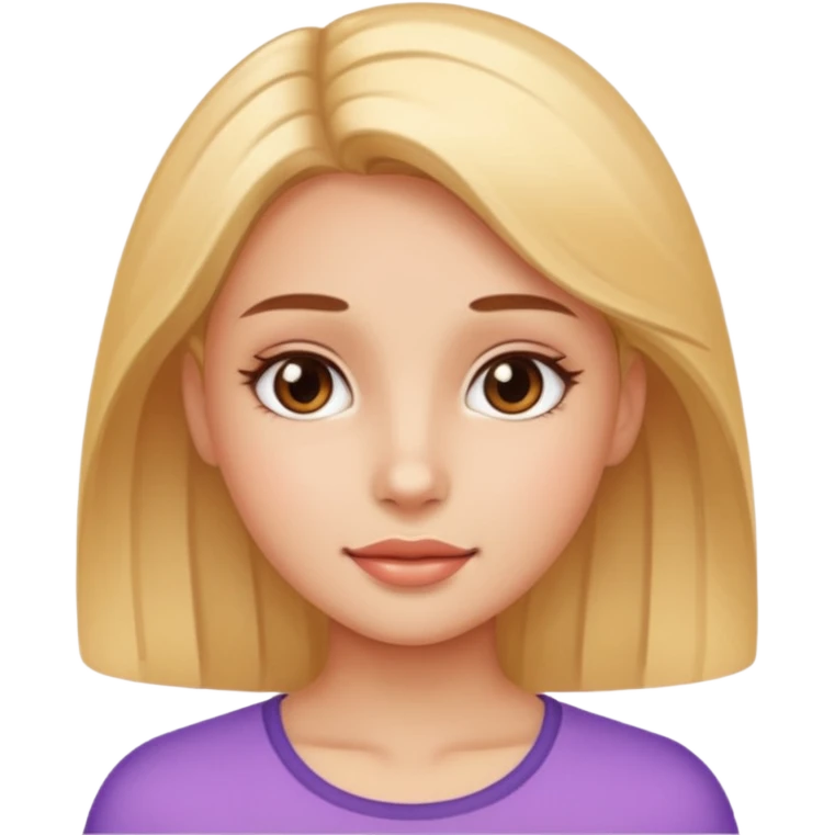 girl with shining face emoji