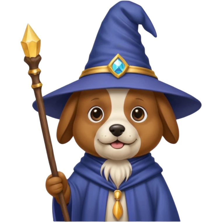 Dog wizard emoji