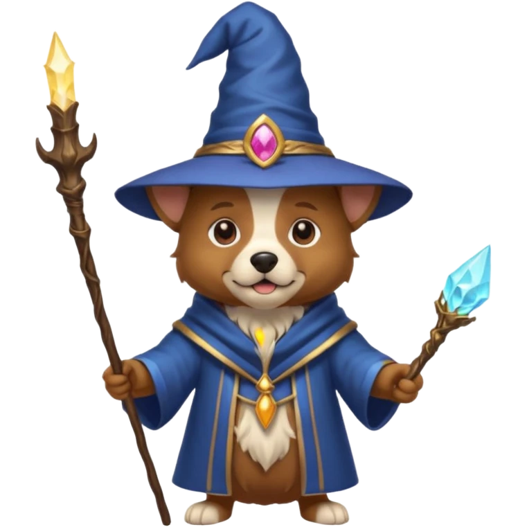 Dog wizard emoji