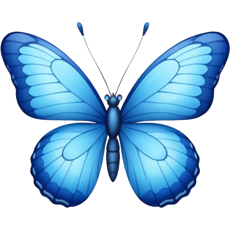 Blue butterfly emoji emoji