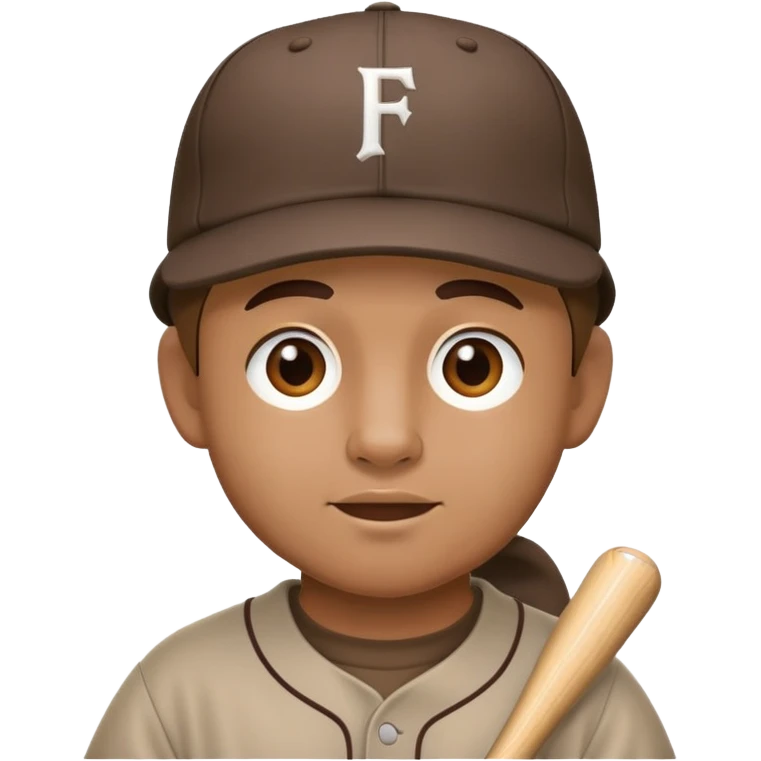 Friar playing baseball emoji
