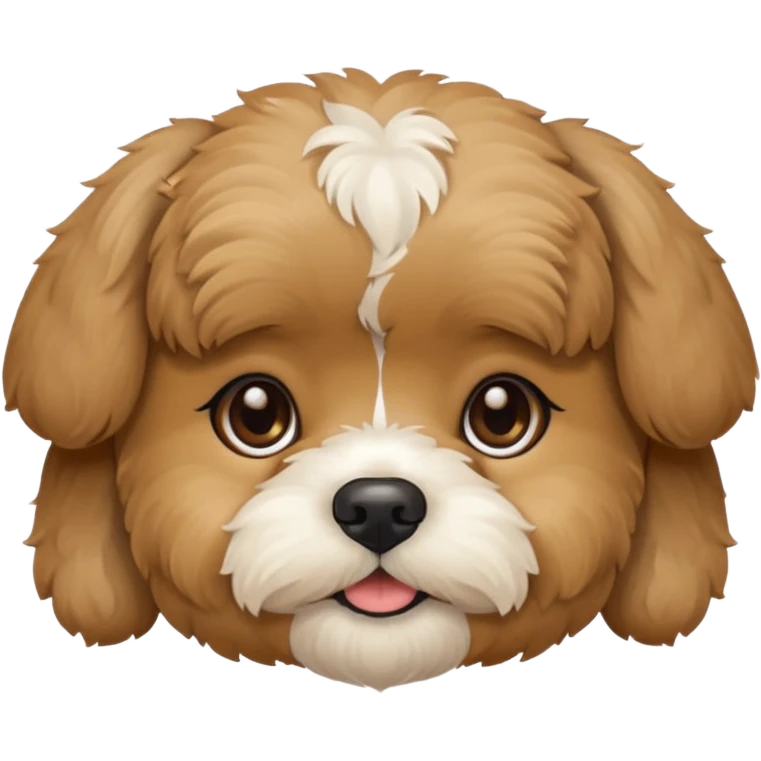 Shihpoo face all tan emoji