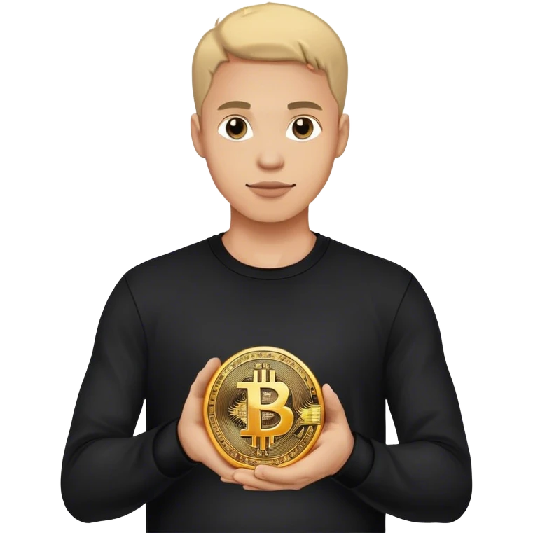 lego homme vêtement noir bitcoin emoji