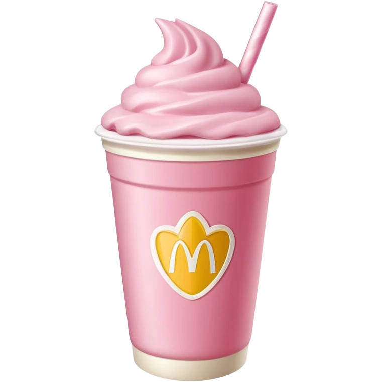 erdbeer milchshake mcdonalds emoji