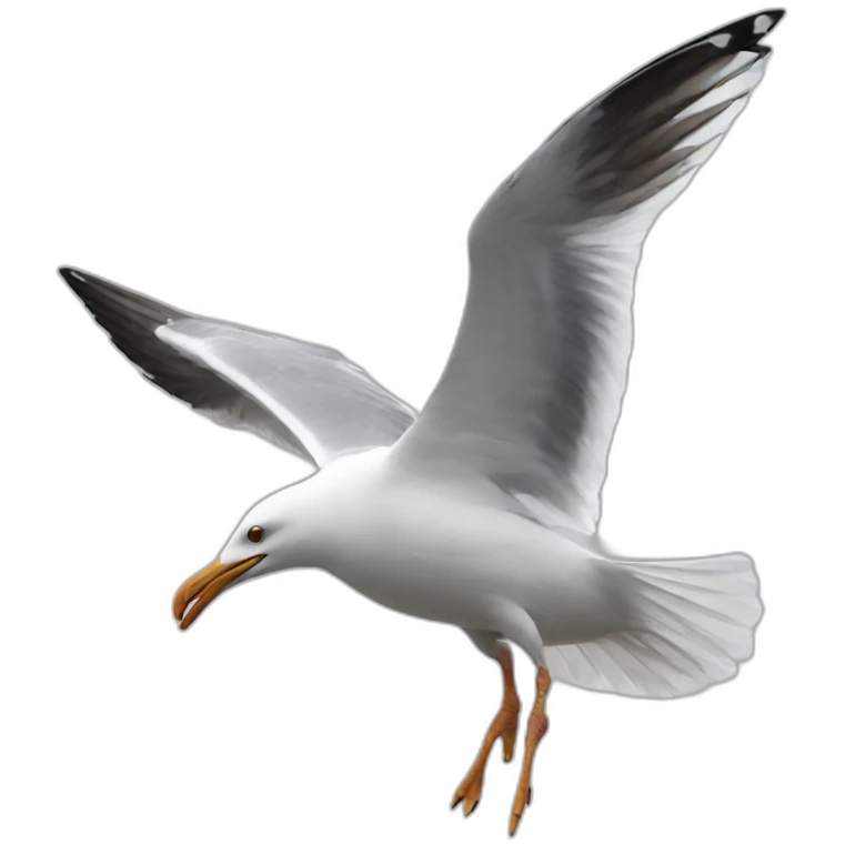 Seagull fighting emoji