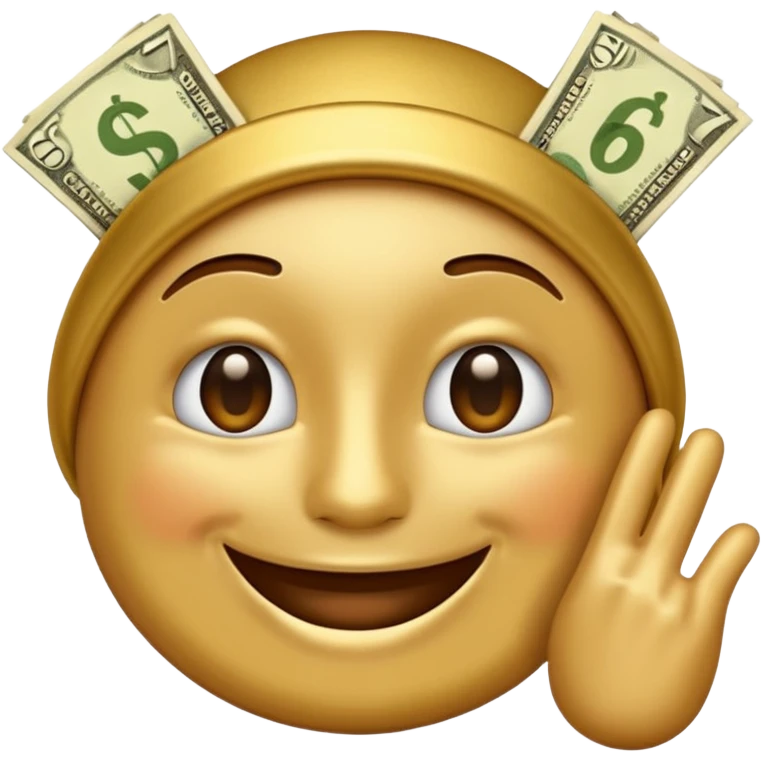 THE MONEY EMOJI DOING THE SIX SEVEN MEME emoji | AI Emoji Generator