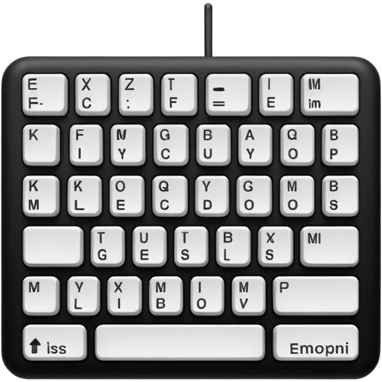 A keboard emoji