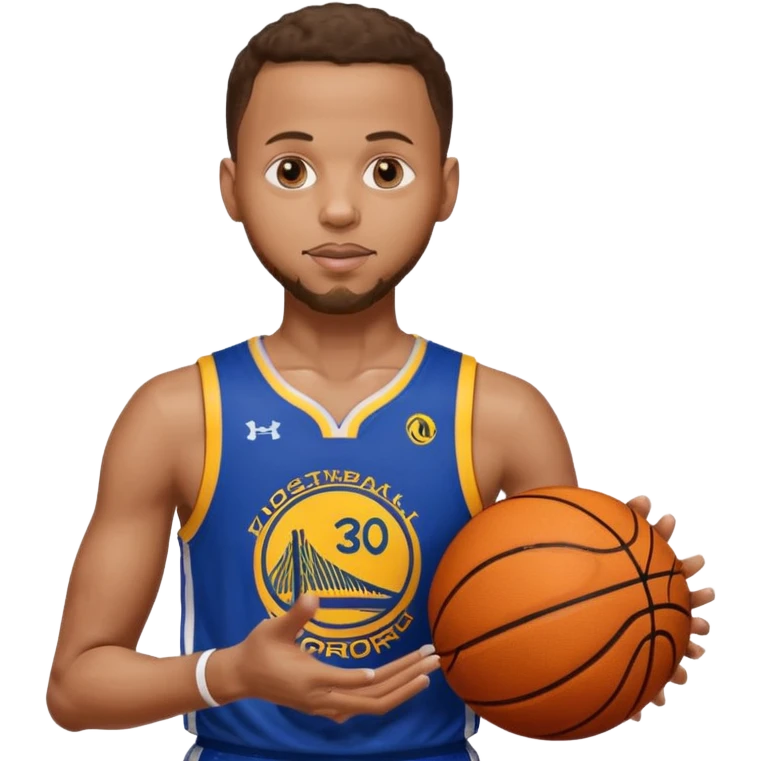 Steph curry with nails emoji