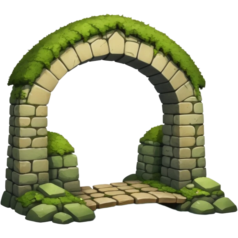 a simple rustic stone bridge emoji