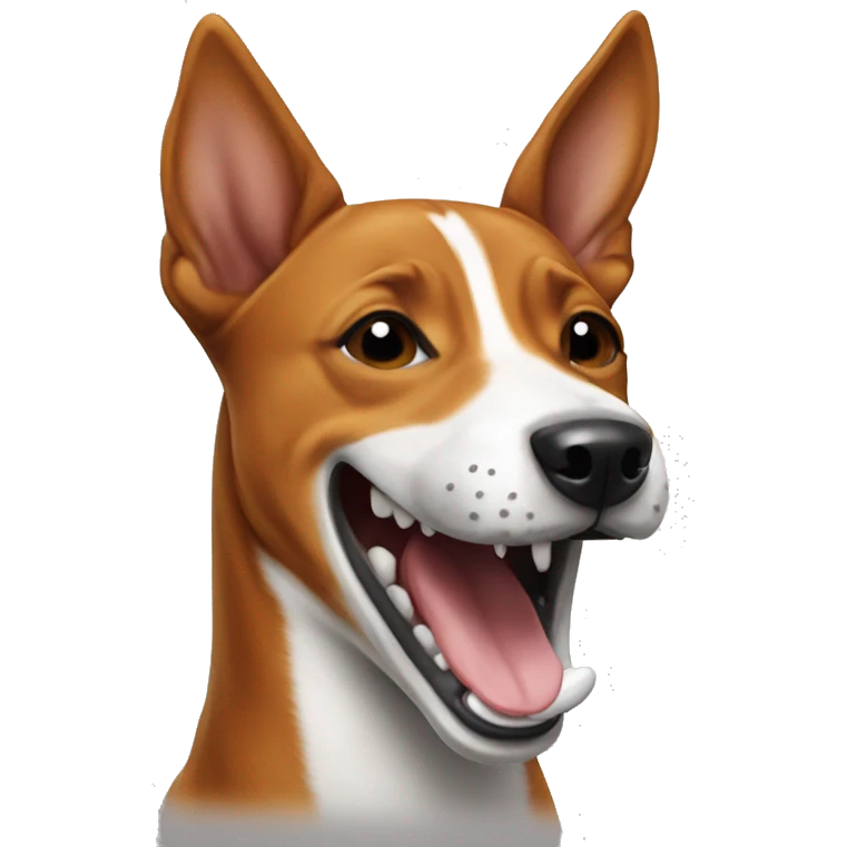basenji  laughing emoji