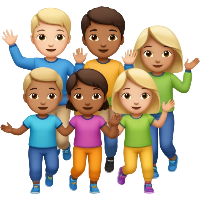 Crianças brincando  emoji