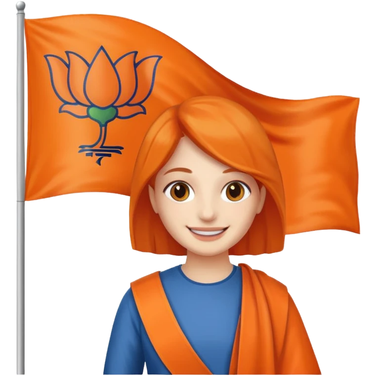 Politics username name with bjp flag emoji