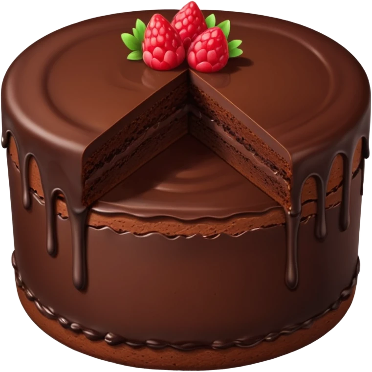 Chocolate cake one piece emoji