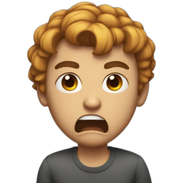 Angry but love emoji