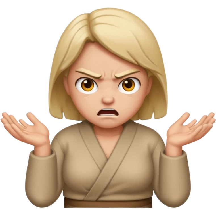 angry shrug emoji