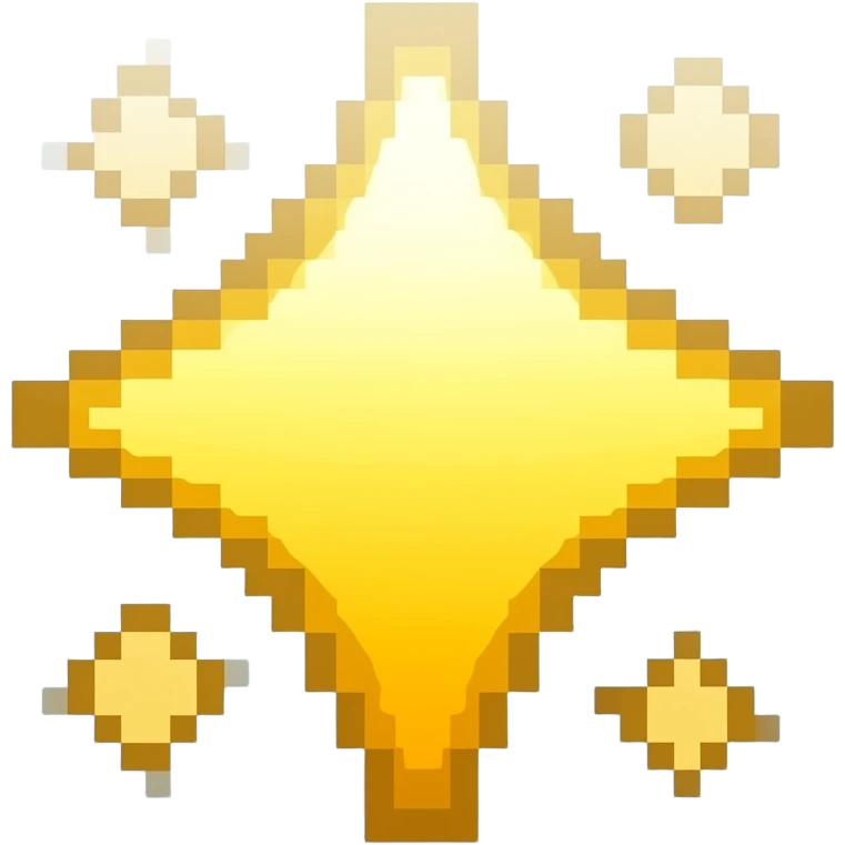 pixeled sparkle emoji emoji