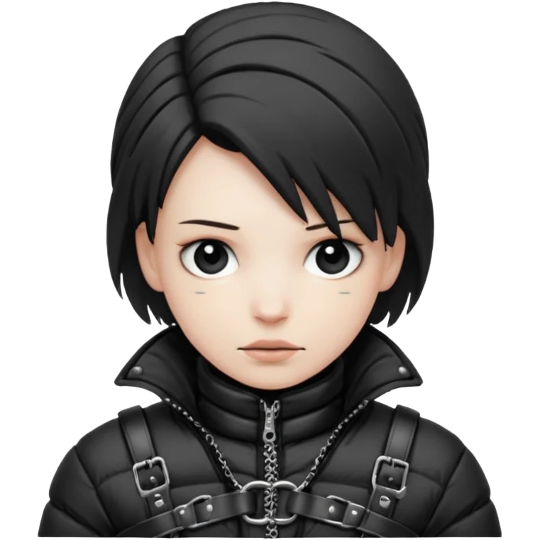 down jaacket bondage emoji