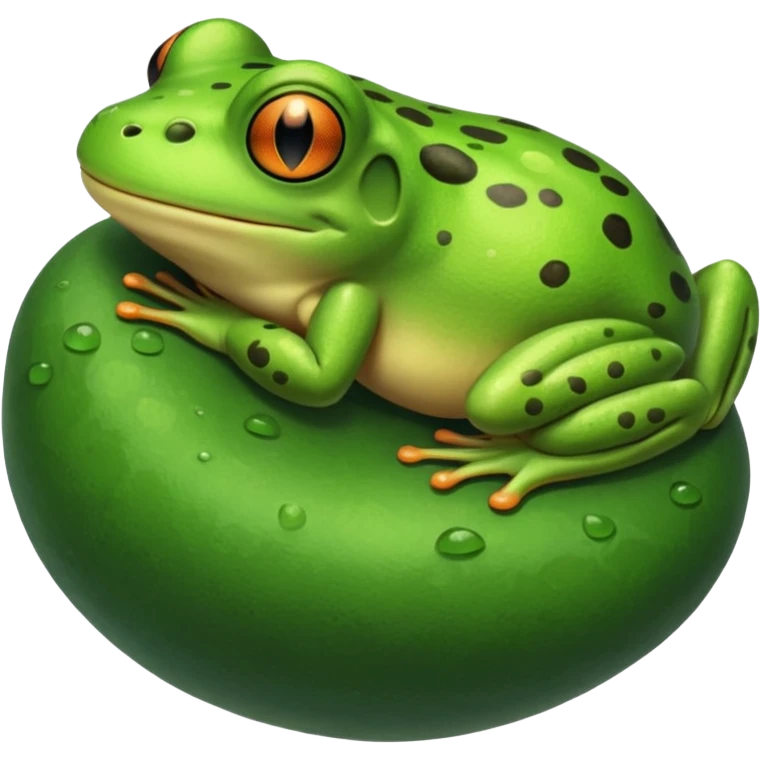 frog sleeping emoji