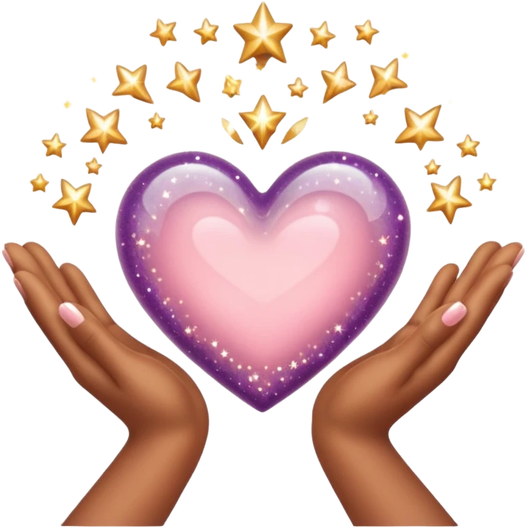 Heart Hands with sparkles  emoji