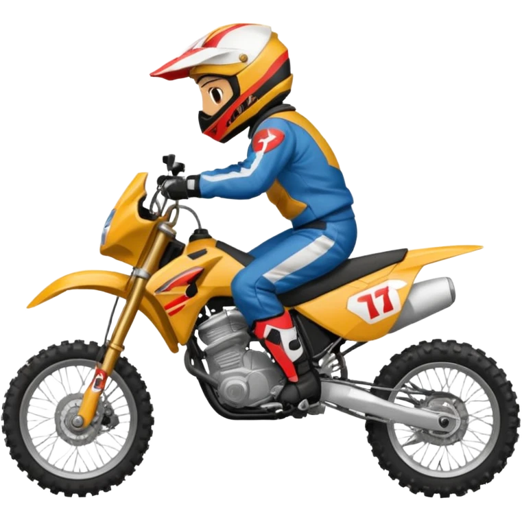 Roulig moto cross emoji