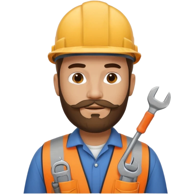 factory worker man with beard emoji