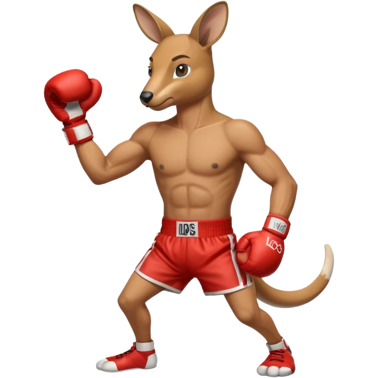 Kangaroo boxer emoji