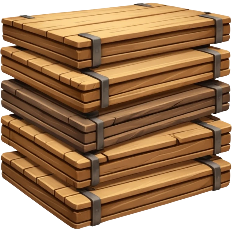 building material: wooden boards stacked on top of each other emoji