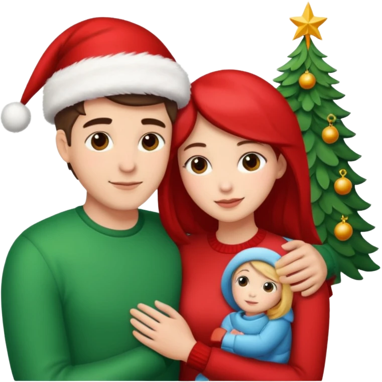 Due che si abbracciano natale emoji