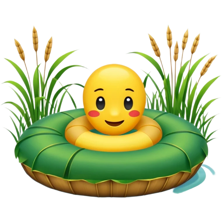 уточка желтая в озере вокруг природа emoji