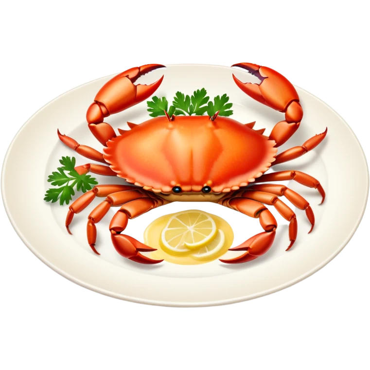 Plate of crab coquette  emoji