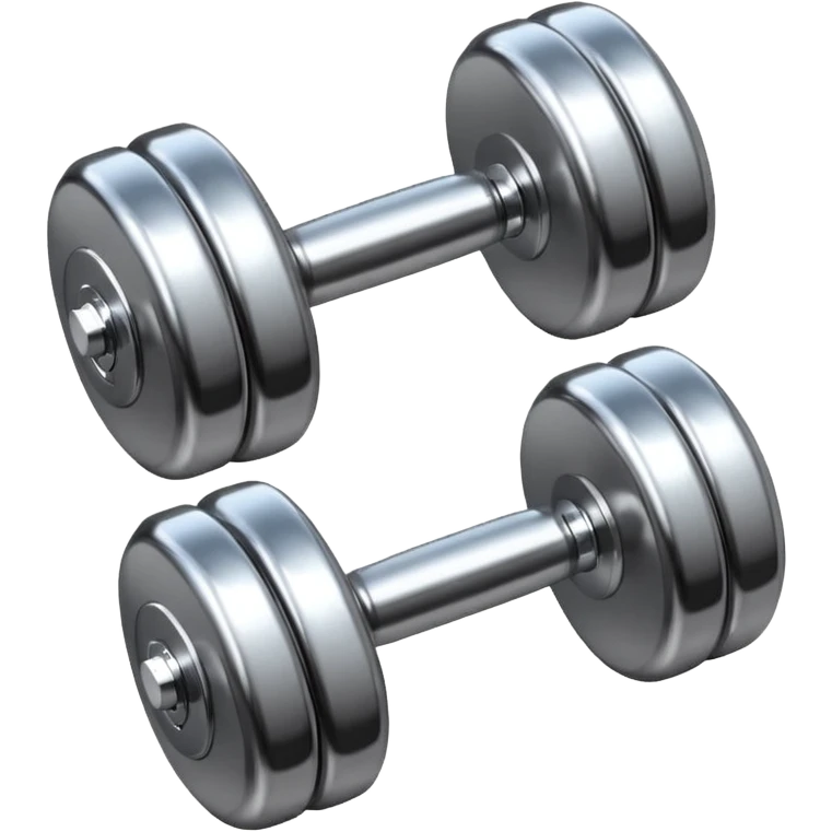 dumbbell with a slim waist outline emoji