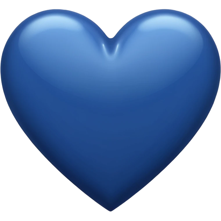 Navy blue heart emoji